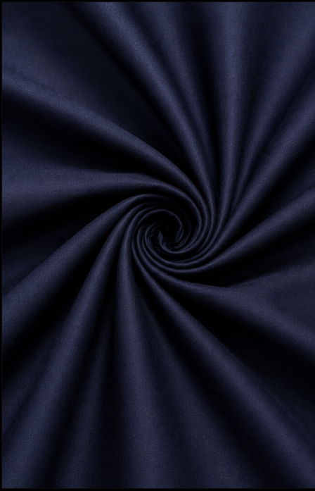 Midnight Navy Fine Silk
